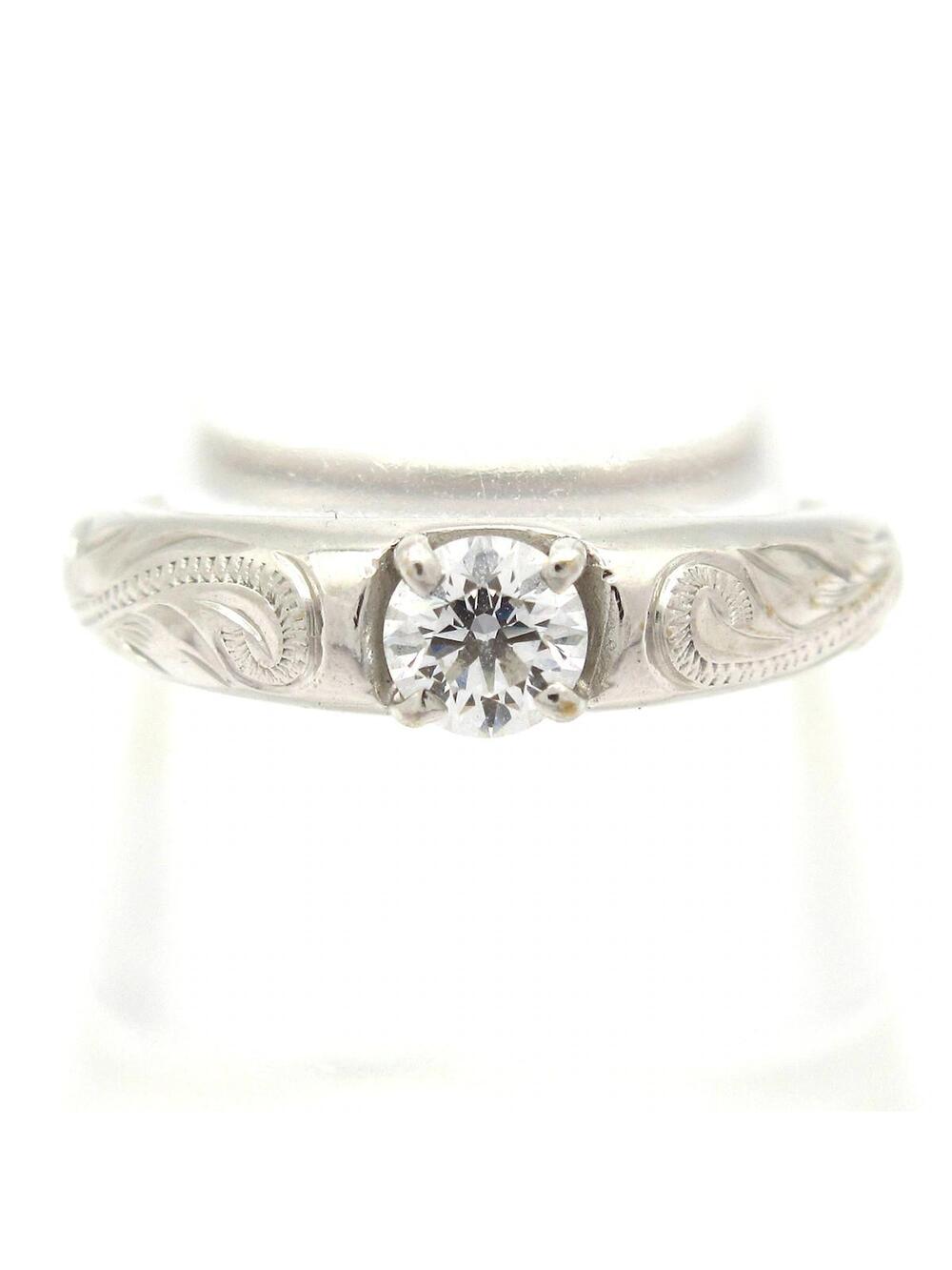 Maxi 18K White Gold Diamond Ring #6 1/2 #288677M17B